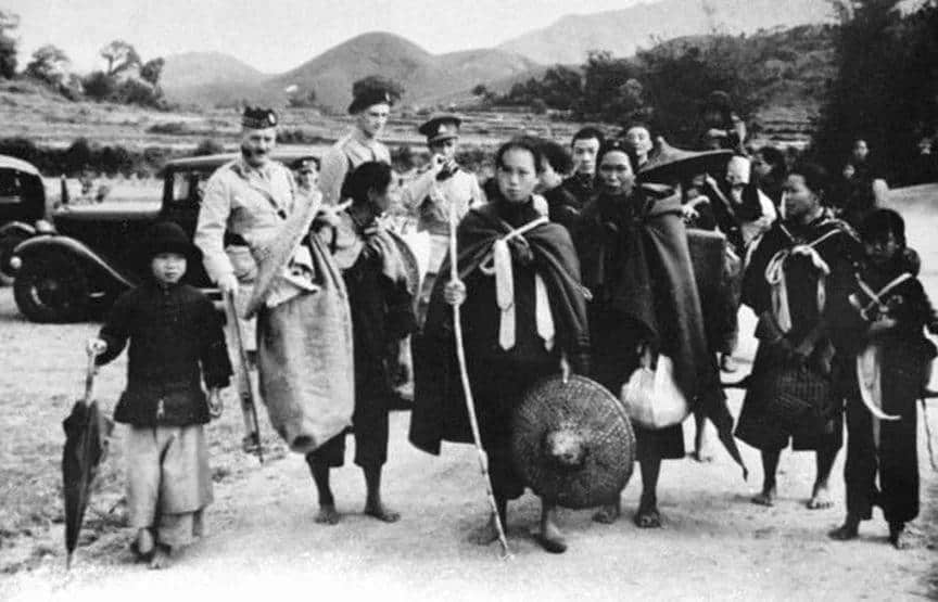 1940年徒步抵港的難民