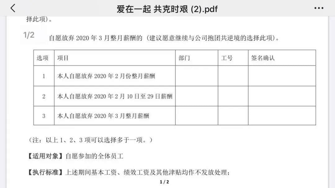 昨天轉(zhuǎn)發(fā)降薪文章的我，今天就被通知停薪停職